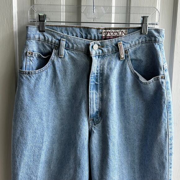 Vintage 90s Sasson Mom High Rise Jeans Light Wash - Picture 3 of 9
